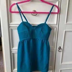 Xhilaration Blue Sleeveless Bustier Camisole Top